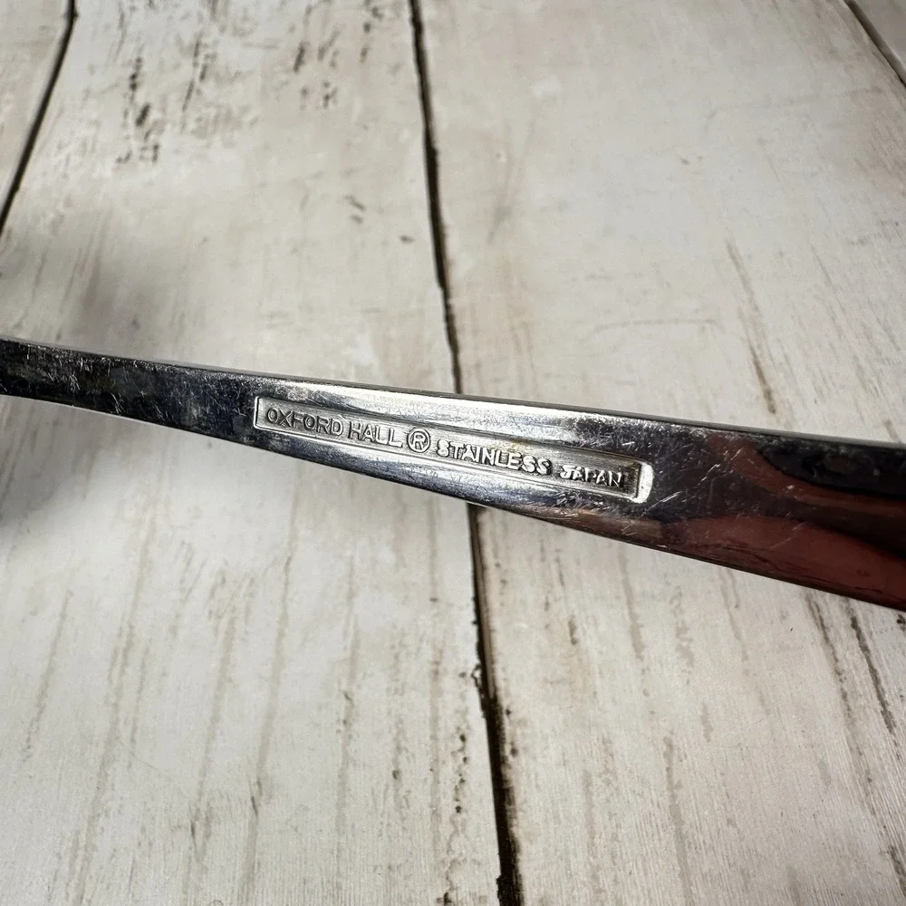 Oxford Hall OXH3 Stainless‎ Japan Roses Burnished Handle Pie Server Flatware